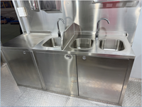Chariot roulant personnalisé en fibre de verre pour snacks, pizza, glaces, kiosque de restauration rapide, avec chauffage intégré, résistant à la rouille