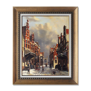 Repliche di Opere d'Arte di Alta Qualità Dipinte a Mano, Famosi <span class=keywords><strong>Dipinti</strong></span> ad Olio Classici di <span class=keywords><strong>Paesaggi</strong></span> Urbani Olandesi - Product Image 1