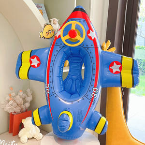 Bambino ragazzo ragazze estate spiaggia PVC bambino barca da nuoto Airboat gonfiabile <span class=keywords><strong>piscina</strong></span> galleggiante con corno/giocattolo pistola ad acqua - Product Image 3