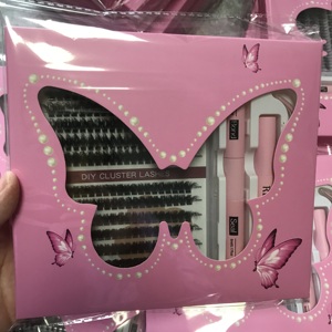 Lash Keo Nóng Bán Bán Buôn Lông Mi Giả Bộ Với Tự Nhiên Dày Khối Lượng Quăn DIY Cụm Lông Mi <span class=keywords><strong>Kit</strong></span> Tự Làm Phân Khúc - Product Image 5