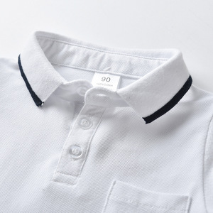 Nouvel ensemble de vêtements d'uniforme scolaire pour nouveau-nés et tout-petits : chemises et pantalons en coton blanc pour garçons (vente en gros) - Product Image 3