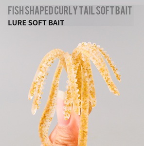 Señuelo Artificial de Calamar Biónico Luminoso UV para Carpa y Atún, Material PVC, 9.7cm, 7.6g, Anzuelos, Múltiples Colores, Río - Product Image 2