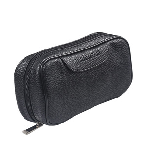 Bolsa de cuero barata para pipa de fumar, contenedor de <span class=keywords><strong>cigarrillos</strong></span> de lichi negro y marrón, accesorios portátiles para pipa, bolsa de hierbas, Kit de herramientas - Product Image 4