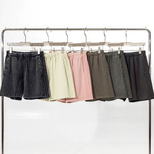 High Street Style Pantalones cortos lisos para hombre 100% algodón 350G, sueltos y geniales - Product Image 1
