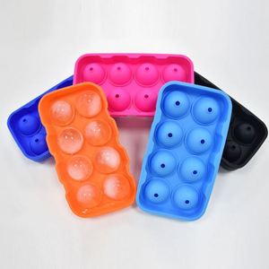 Factory Recommended 8 Hole Silicone Hockey Puck Ice Mold Cross Border Food Grade With Self Sealing Easy Release - Product Image 5