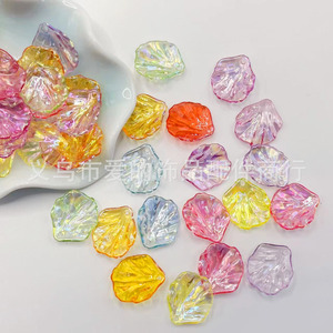 Perles de fleurs de camélia colorées Ab 20x17mm pour la fabrication de bijoux, accessoires en coquillages, perles en vrac - Product Image 5