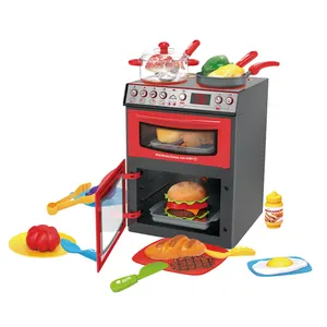 FIVE STAR Kids Kitchen Cooking Pretend Play House Musical Double Layer Oven Educational Gifts Toys for Child