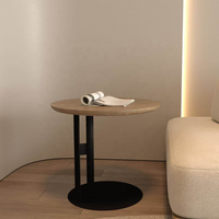 Ensemble de table d'appoint Rosegia en bois de pin massif, style Wabi-sabi, minimaliste, moderne, durable, pour salon, réception, hôtel, chambre à coucher
