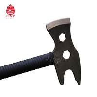 Hache de bûcheron industrielle de fabrication chinoise, manche en acier, tête de piolet en acier inoxydable, tranchant de coupe de 3 pouces, dureté 48-56 HRC