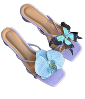 Sandales à talons hauts compensés style papillon de luxe léger, imperméables et antidérapantes, à enfiler, collection automne 2026