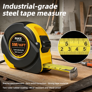 Mètre Ruban de Qualité Industrielle 5M, Boîtier ABS Antichoc, Échelle Haute Précision, Lame en Acier Résistante à l'Usure pour la Construction et le Bricolage - Product Image 1