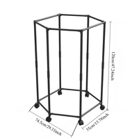 Séchoir à linge hexagonal rotatif moderne en plastique, sur pied, pour dortoir, intérieur, vente en gros, directement de l'usine