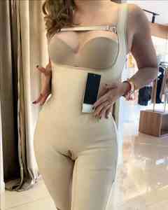 Fajas Colombianas sin mangas <span class=keywords><strong>Body</strong></span> Shaper con entrepierna abierta y cremallera lateral - Product Image 5