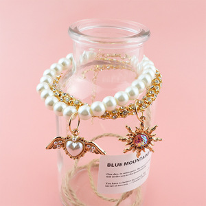 Elegant Baroque Sun Pearl <b>Pet</b> Necklace <b>Collar</b> Noble Accessory for Dogs and Cats for Summer and Winter Seasons - Product Image 3