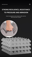 Panneaux Muraux Acoustiques Premium - Panneaux de Studio en Mousse Pyramide 50x50 Insonorisants et Absorbants, Isolation Phonique Efficace