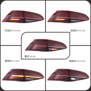 ไฟท้าย LED AURON สำหรับรถยนต์ VW Golf 7 เลนส์ใส รุ่นใหม่ อัพเกรดไฟวิ่งกลางวัน 6000K 6000 ลูเมนส์ แบบเสียบใช้งานได้ทันที ปี 2014-2020 - Product Image 3