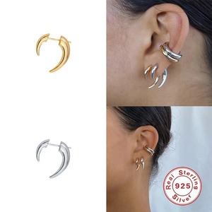 2021 nueva venta al por mayor Gran oferta S925 pendientes de cuerno creativos personalizados de plata esterlina - Product Image 5