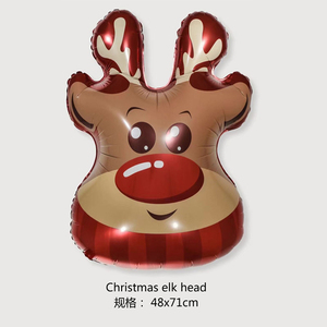 Nouveau Design Noël Ballon Articles <span class=keywords><strong>Le</strong></span> Père Noël et Wapiti Festival Fête Décoration De Noël Ours et Pingouin Ballons - Product Image 6