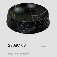 Lavabo de salle à manger ou de salle de bain moderne noir brillant style ferme, à poser sans perçage, avec robinet, en céramique rectangulaire, facile à nettoyer, 12L
