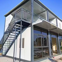 Maison en conteneur extensible à 2 étages Petite maison portable préfabriquée Mini maison mobile pliable pour adultes