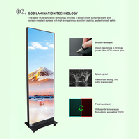 Écran d'affichage numérique LED portable BAIQI, lecteur publicitaire intelligent pour événements et signalétique de centre commercial, panneau d'affichage