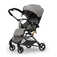Poussette bébé haut de gamme réversible avec vue panoramique, modèle 58S, châssis en acier inoxydable, pliable, 4 roues, couleurs riches