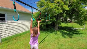 Monkey bars Ninja อีกอุปสรรคแน่นอนใกล้ฉัน reviews XL XP สำหรับเด็กสนามหลังบ้านสนามเด็กเล่นกลางแจ้งอุปกรณ์นินจาอายุ10ปี - Product Image 4