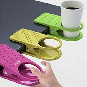 Versatile Drink Cup Holder Clip for Table & Desk - Secure Beverage Holder for Water Glass, Beer <b>Bottle</b>, Coffee Mug, <b>Soda</b> - Product Image 4