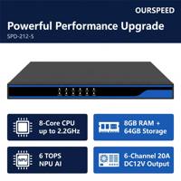Système de surveillance environnementale OURSPEED pour salle serveur de revendeur, unité centralisée DCIM pour centre de données, 8DI 4DO RS485, surveillance 24/7 sans surveillance humaine