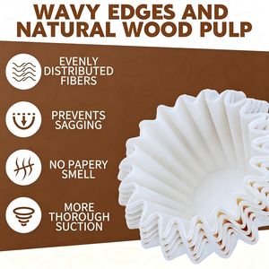 50 filtres à café jetables en papier, compatibles avec le filtre à café <span class=keywords><strong>Kalita</strong></span> Wave Pour Over 185 Series, OEM/ODM acceptés - Product Image 4