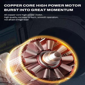 Wiederauf ladbarer Gewalt ventilator Hochleistungs-tragbares Außen gebläse Turbinen ventilator Innen sofa Staubs ammler Hand bürstenloses Luft gebläse - Product Image 5