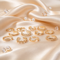 Offre Spéciale – Bagues d'orteil ajustables en alliage plaqué or avec motifs Cœur, Étoile, Lune – Bijoux de plage estivaux pour femme
