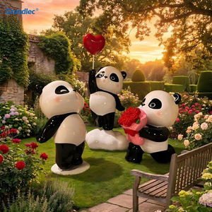 工場卸売 動物パンダ彫刻 IP65 クリスマスモチーフ 屋外ガーデンLED装飾ライト - Product Image 6