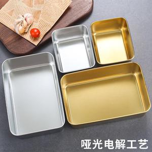 Stainless Steel Food Storage Container Rectangle Gold Color For Party And Hotel Meals - Product Image 5