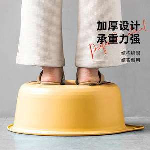 อ่างล้างหน้าแบบพับได้ทรงกลมแบบพกพาสำหรับหอพักบ้านนักเรียนการเดินทางใช้สำหรับเด็กขนาดน้ำหนักเบา 300 กรัม - Product Image 1