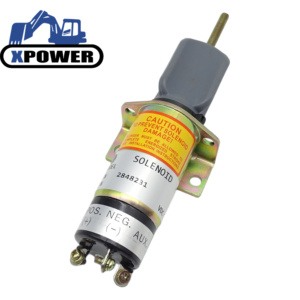 Solénoïde d'arrêt de carburant 12V 502-24C6U1B1S1 SA-3452T 1502-12C6U1B1S1 SA-3452-T 2848231 pour moteurs 4.108 4.165 6.3544 T6.3544 - Product Image 1