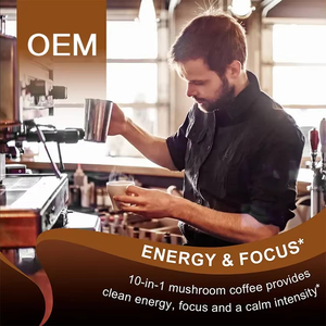 กาแฟผงออร์แกนิค OEM ODM สูตรผสมเห็ด 10+ ชนิด เสริมภูมิคุ้มกัน เพิ่มพลัง บำรุงสมอง ความจำ และความงาม สำหรับผู้ใหญ่ ด้วยเมล็ดกาแฟอาราบิก้าและเห็ดหลินจือ - Product Image 2