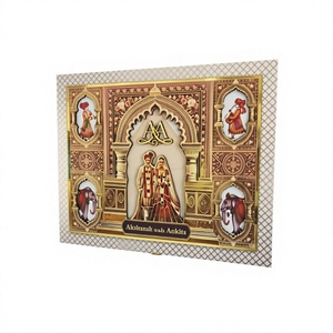 Handcrafted Solid Wood Polished Multifunction Storage <b>Gift</b> <b>Box</b> Scodix Digital Print Series 18x10 Inch 16 Cavity <b>Easter</b> Halloween - Product Image 1