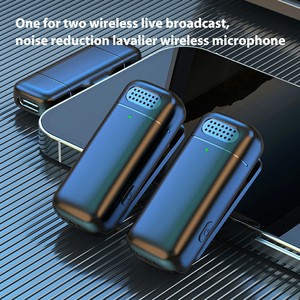 Microphones Lavalier sans fil professionnels de haute <span class=keywords><strong>qualité</strong></span> avec boîtier de charge antibruit pour l'enregistrement vidéo du téléphone - Product Image 5