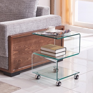 Nieuw Design Moderne Helder Glazen Salontafel Woonkamer Glazen Salontafel - Product Image 3