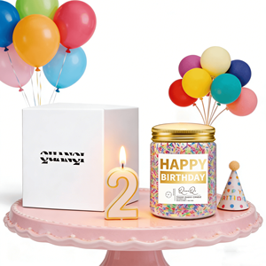 金属蓋付き卸売カスタムロゴ高級大豆香料キャンドル - 誕生日、結婚式、新年、卒業シーズンのギフト - Product Image 6