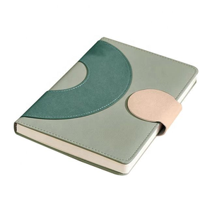 Carnet <span class=keywords><strong>en</strong></span> cuir A5 multicolore, bicolore avec boucle ronde - Idéal pour les cadeaux personnalisés et l'usage quotidien - Product Image 6