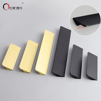 Oukali moderne Simple meubles armoire poignée or brossé 1000mm armoire en alliage d'aluminium cuisine tire poignées