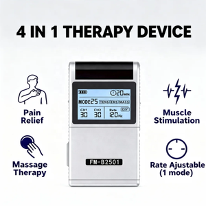 Appareil portable combiné <span class=keywords><strong>TENS</strong></span>/EMS avec 25 modes et double canal pour la gestion de la douleur à la main chez les personnes âgées et les soins de l'arthrite, physiothérapie - Product Image 1