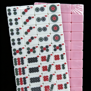 Juego de Fichas de Mahjong de Alta Calidad, Tamaño Grande, Impermeable, Duradero, de Plástico Plegable, Ecológico, para Reuniones Familiares y Entretenimiento - Product Image 2