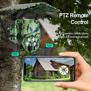 Cámara de vigilancia Q7 con energía solar, camuflaje, 1080p, 2mp, cámara de red inalámbrica con detección de movimiento y tarjeta de memoria - Product Image 2