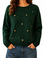 Pull en tricot personnalisé pour femme, pull à manches longues et coupe ajustée, haut chaud pour l'automne et l'hiver