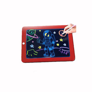 Promosi mainan boneka menyala dalam gelap papan gambar menyala dalam gelap dengan bantalan lampu Tablet tulis Lcd untuk anak-anak ajaib lukisan - Product Image 1