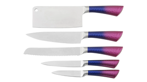 Juego de 5 <span class=keywords><strong>Cuchillos</strong></span> de Cocina de Acero Inoxidable, Cuchillo para Carne, Cuchillo para Pan, Cuchillo <span class=keywords><strong>Universal</strong></span> para Frutas - Product Image 4