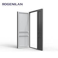 Puertas de seguridad sólidas dobles de diseño americano moderno Entrada exterior grande para aleación de aluminio frontal de casa con superficie terminada